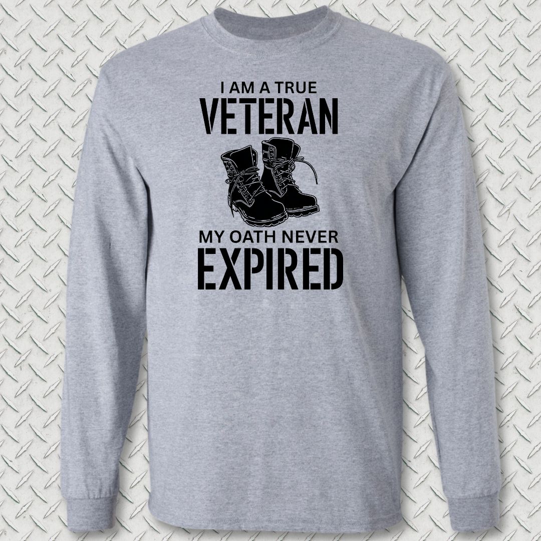 True Veteran Long Sleeve Tee - Sport Grey