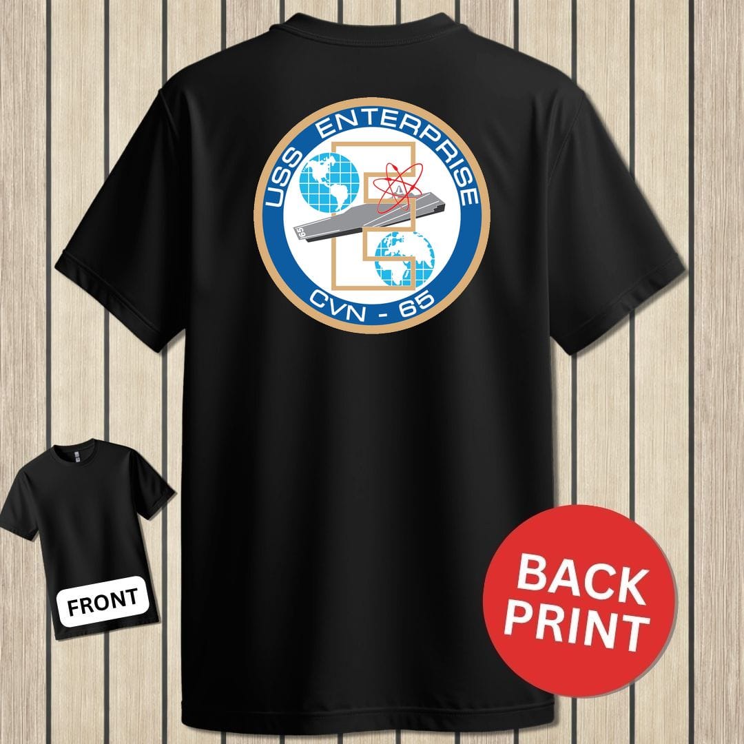 USS Enterprise Crest - Black
