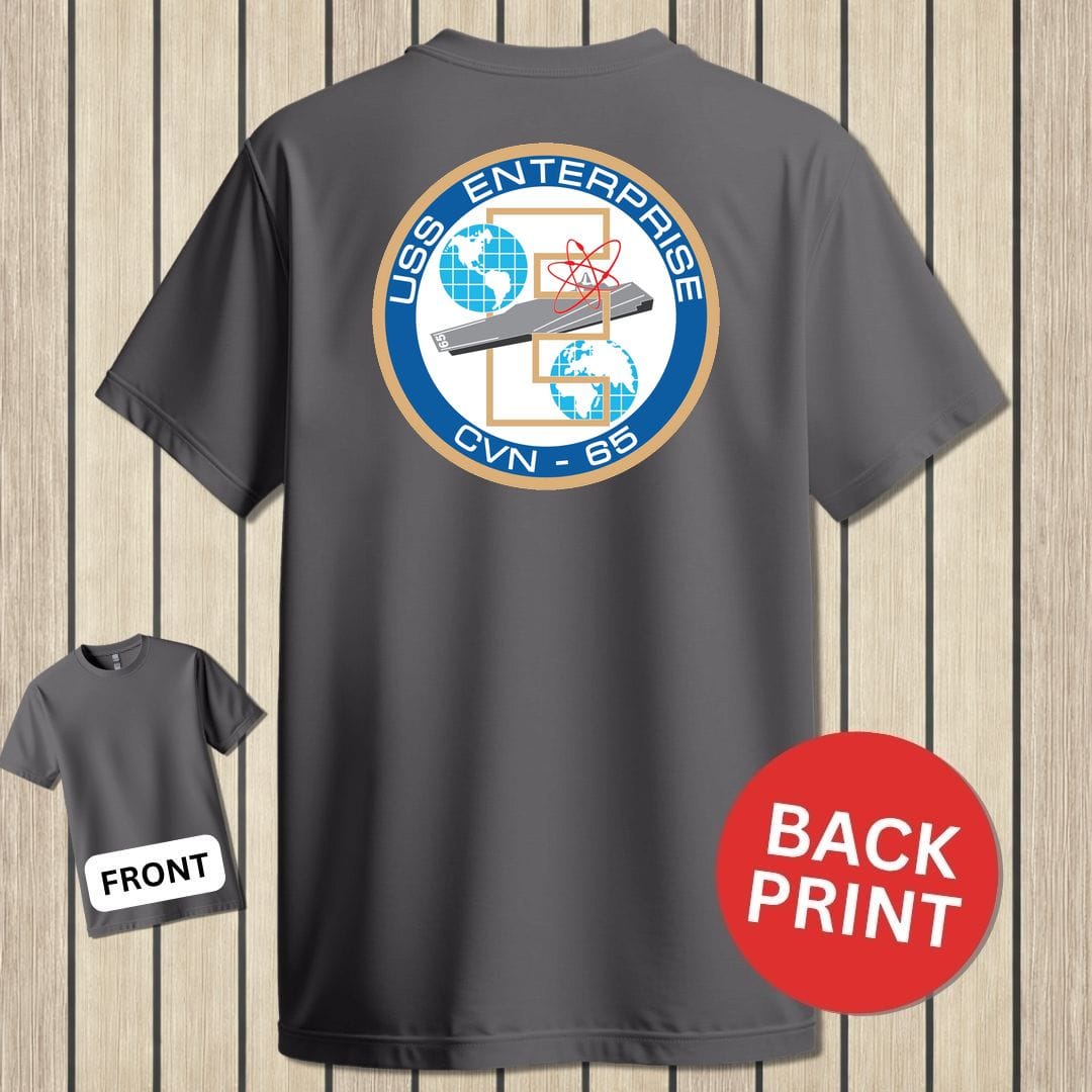 USS Enterprise Crest - Charcoal