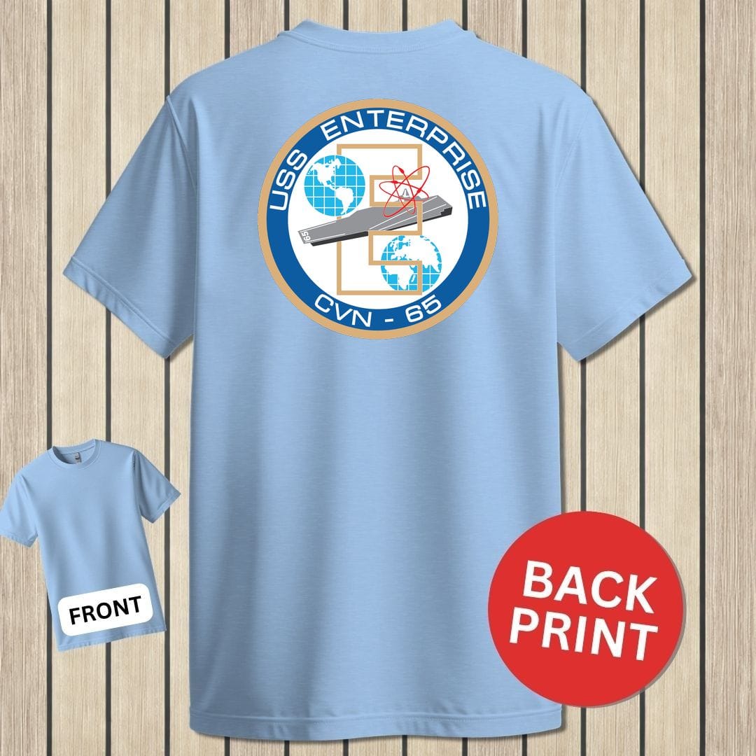 USS Enterprise Crest - Light Blue