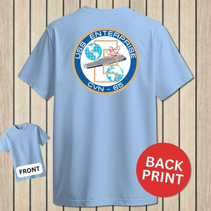 USS Enterprise Crest - Light Blue