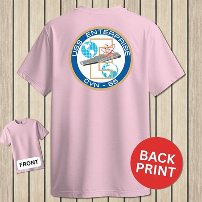 USS Enterprise Crest - Pink