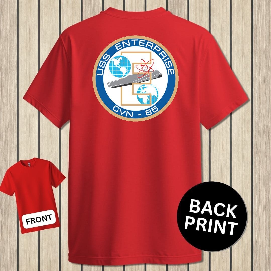 USS Enterprise Crest - Red