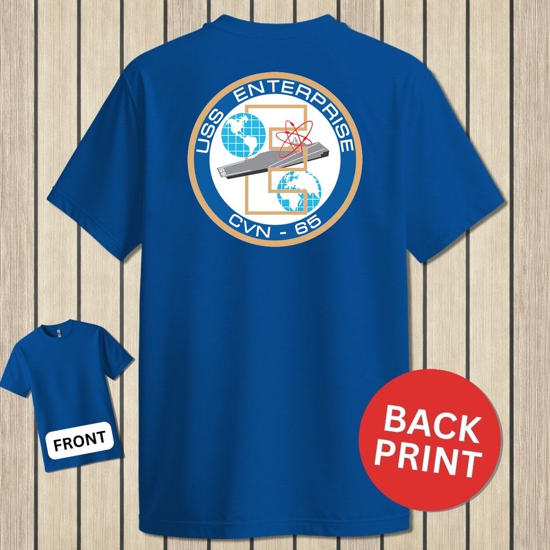 USS Enterprise Crest - Royal Blue