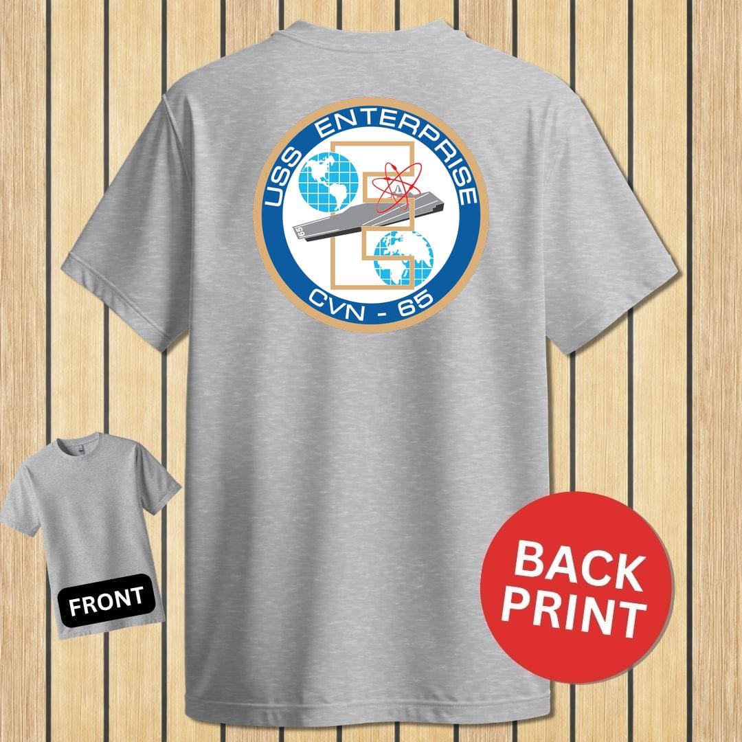 USS Enterprise Crest - Sport Grey