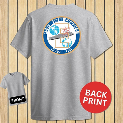 USS Enterprise Crest - Sport Grey