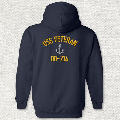 USS Veteran DD-214 Hoodie