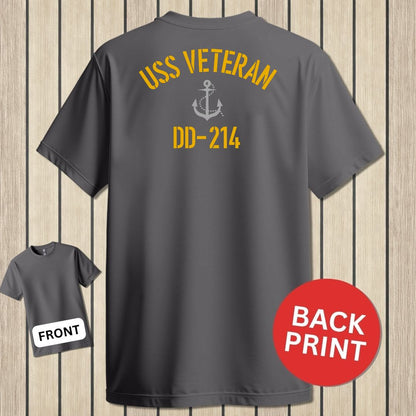 USS Veteran DD-214 - Charcoal