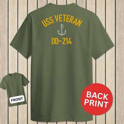 USS Veteran DD-214 - Military Green