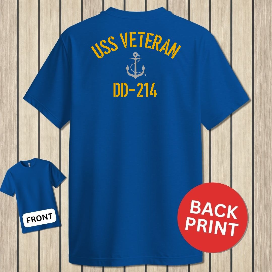 USS Veteran DD-214 - Royal Blue