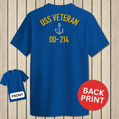 USS Veteran DD-214 - Royal Blue