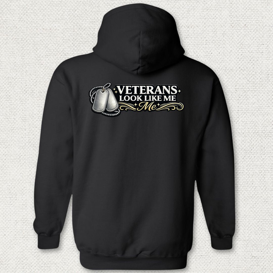 Veterans Look Like Me Hoodie - Black