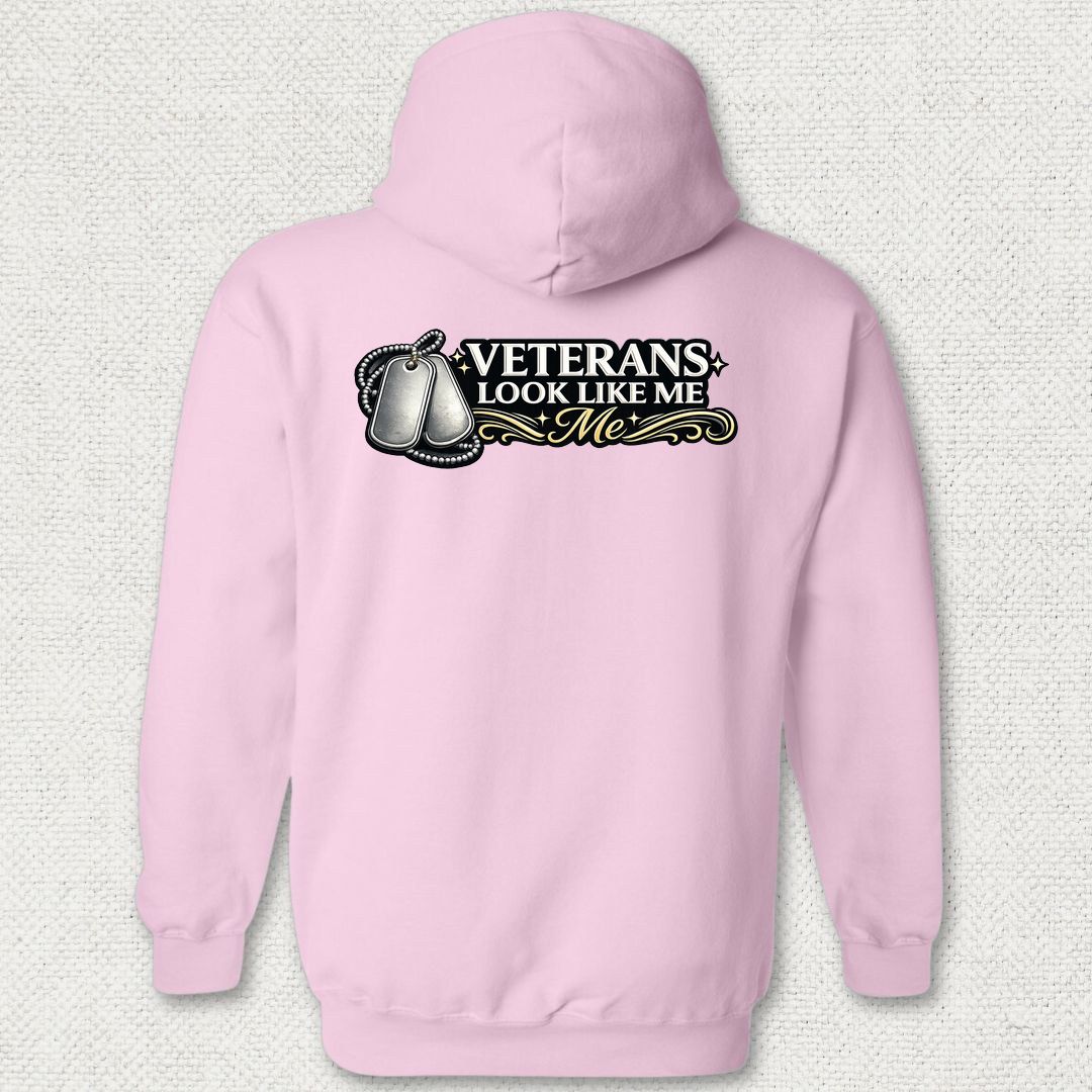 Veterans Look Like Me Hoodie - Pink