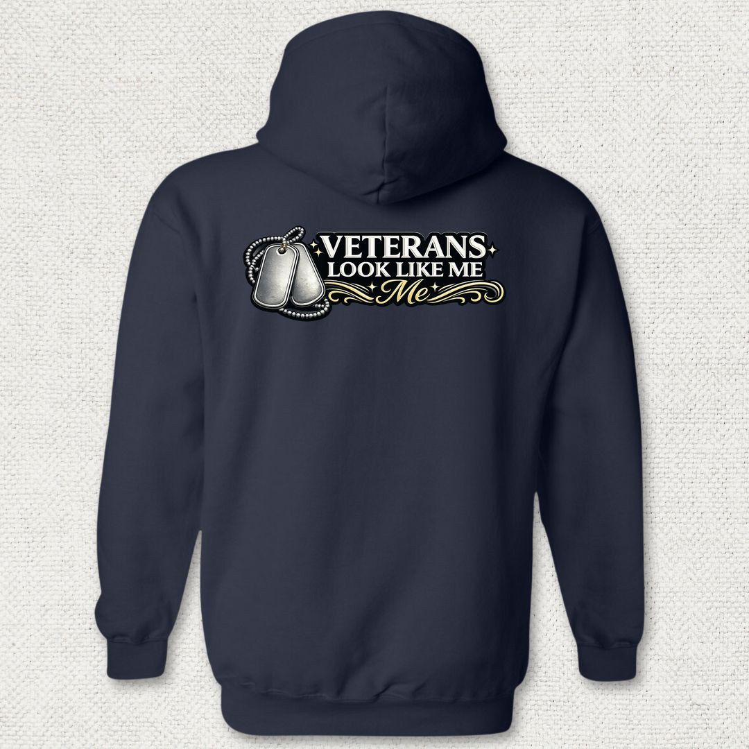 Veterans Look Like Me Hoodie - Navy