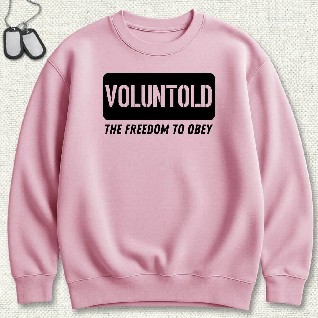 Voluntold Sweatshirt - Pink