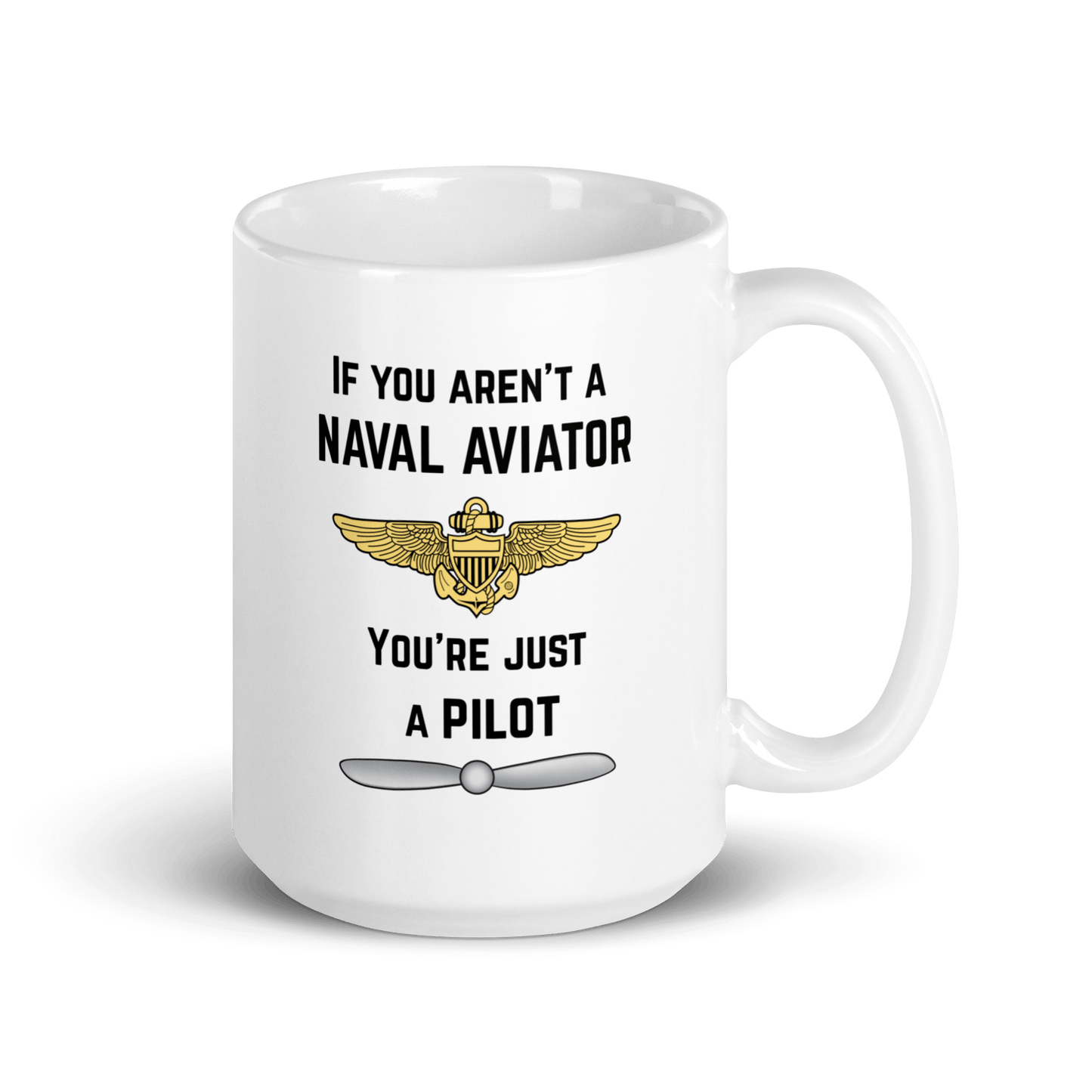 NavyHumor GEAR Naval Aviator Mug (white)