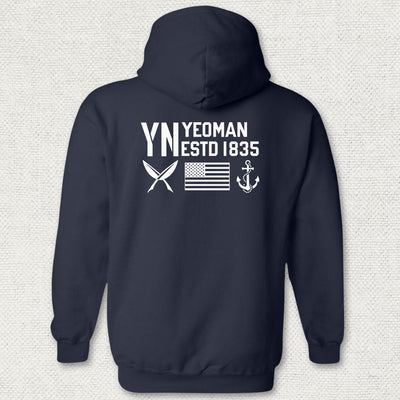 YN - Flag & Anchor Hoodie