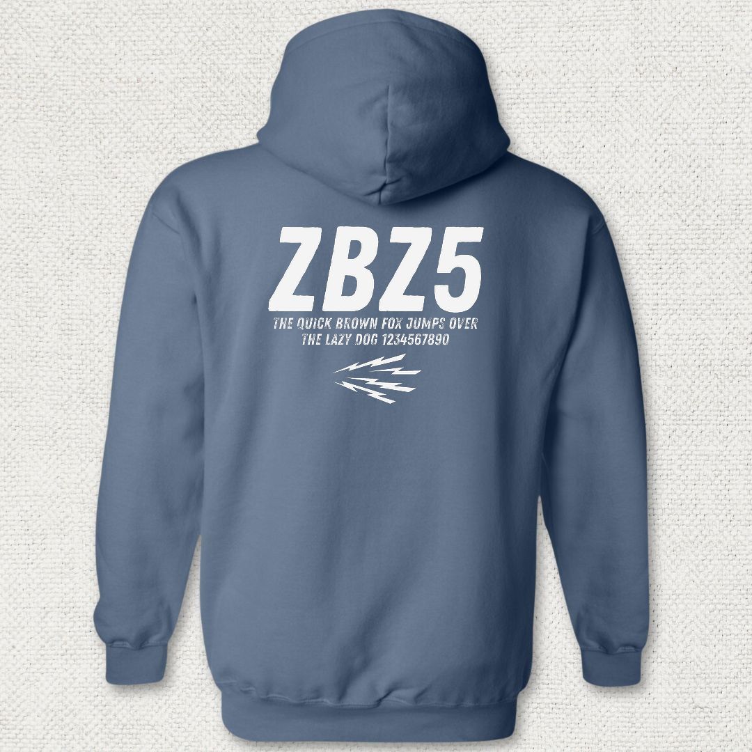 ZBZ5 Hoodie - Heather Navy