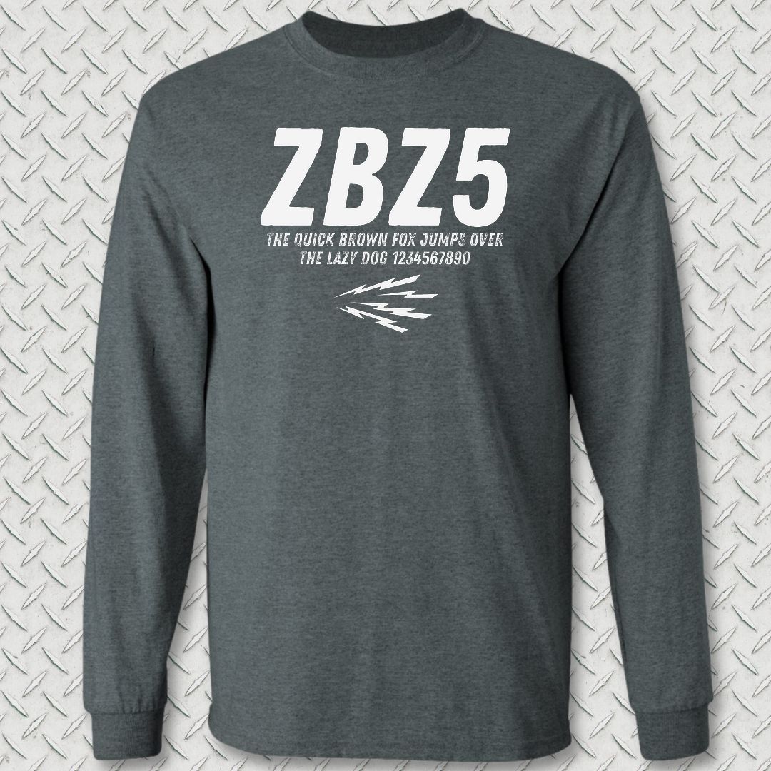 ZBZ5 Long Sleeve Tee - Dark Heather