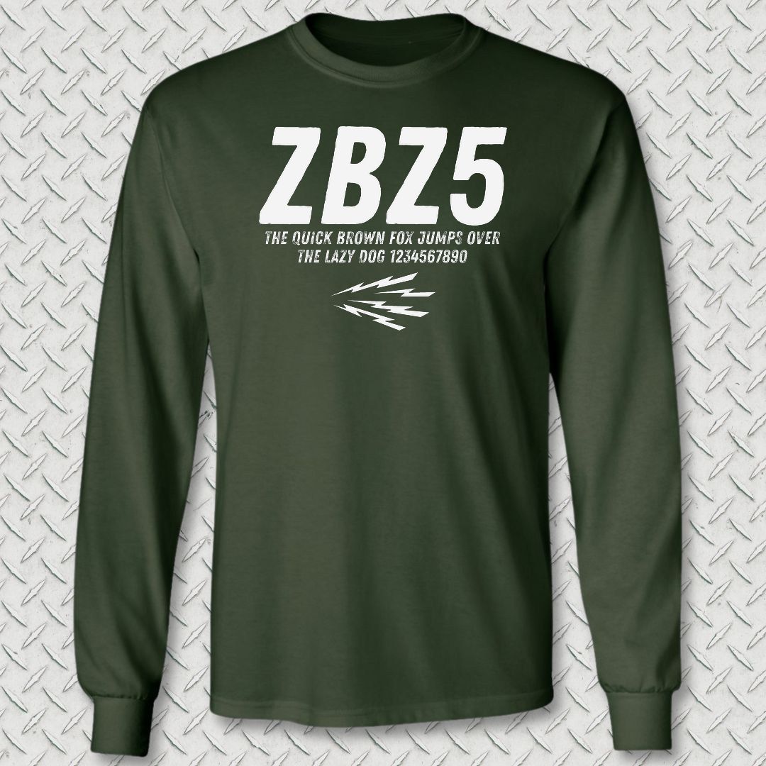 ZBZ5 Long Sleeve Tee - Forest Green