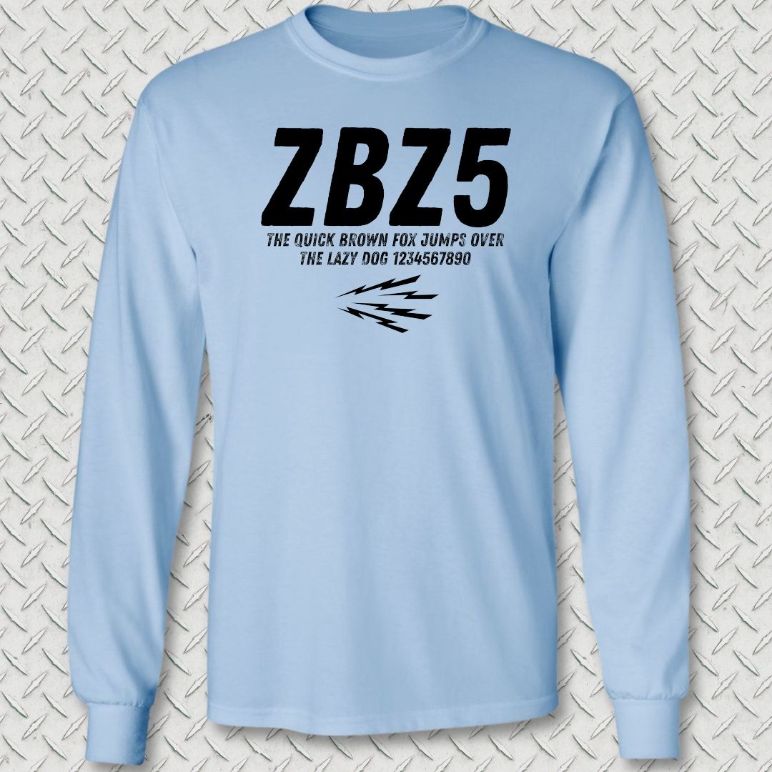 ZBZ5 Long Sleeve Tee - Light Blue