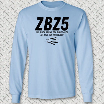ZBZ5 Long Sleeve Tee - Light Blue
