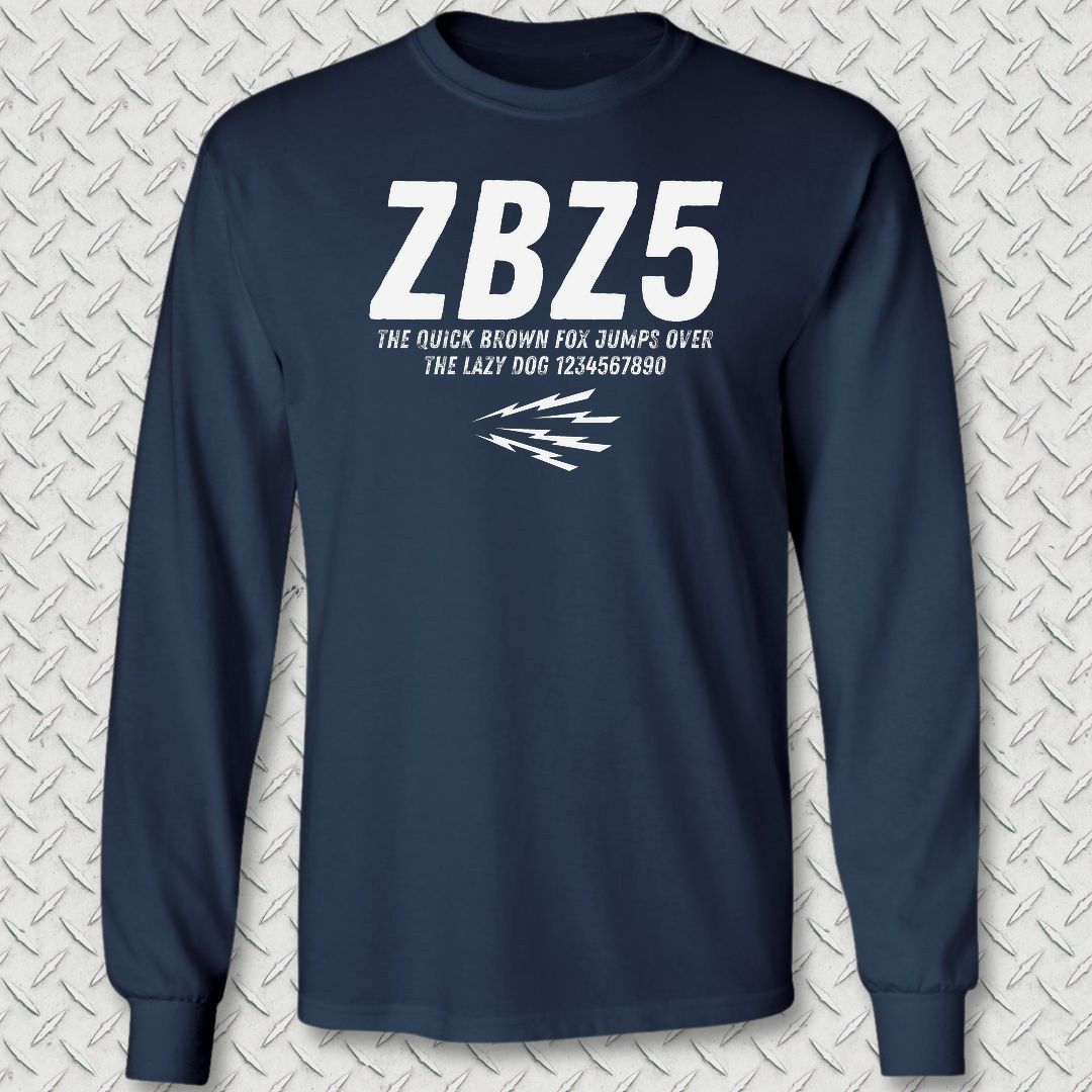 ZBZ5 Long Sleeve Tee - Navy
