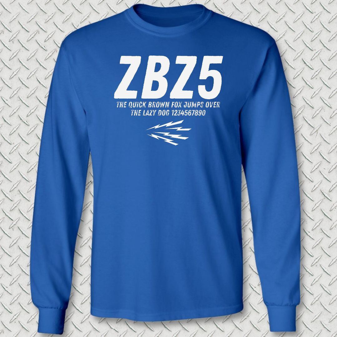 ZBZ5 Long Sleeve Tee - Royal Blue