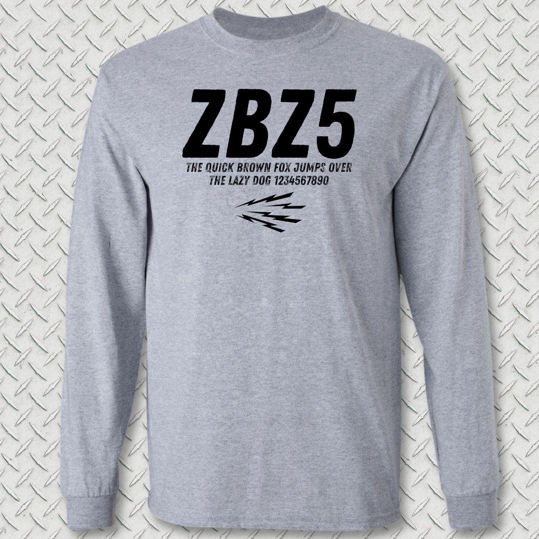 ZBZ5 Long Sleeve Tee - Sport Grey