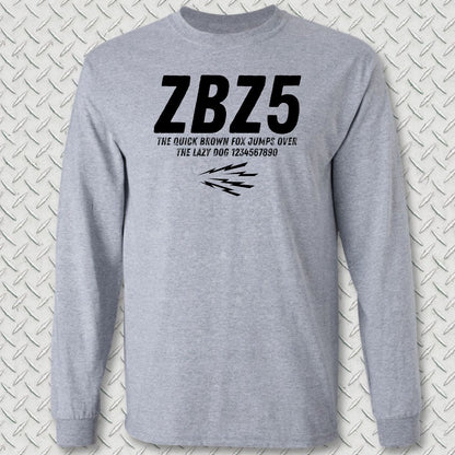 ZBZ5 Long Sleeve Tee - Sport Grey